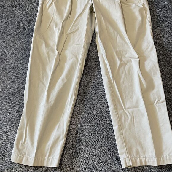 Vintage 90s Dockers Beige Pleated Khaki Pants Mens 36W 30L Straight Leg - Picture 2 of 7